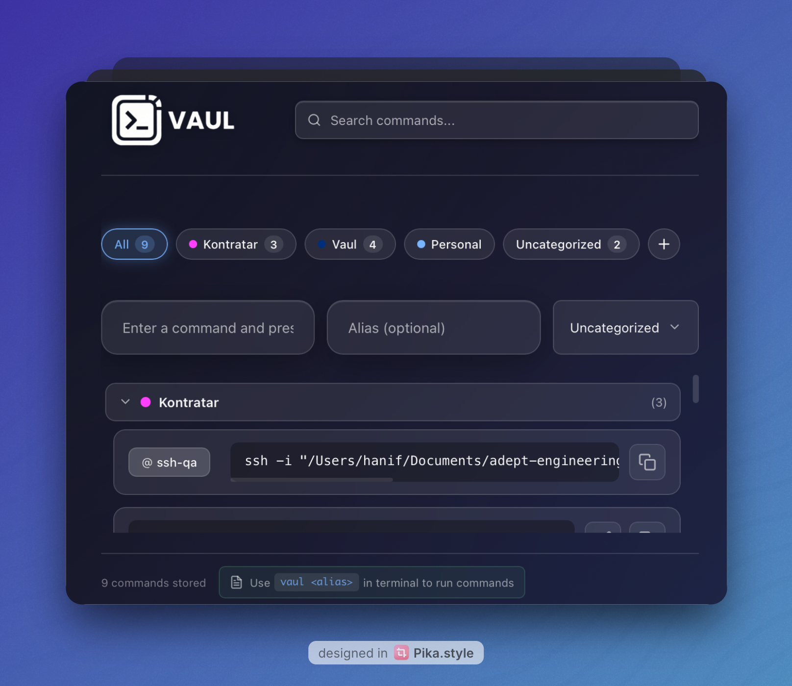 Vaul preview